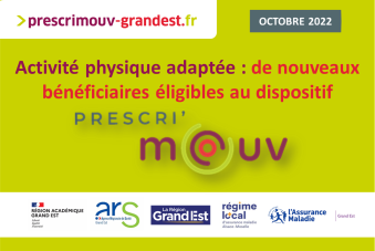 Activité physique adaptée : de nouveaux bénéficiaires éligibles au dispositif Prescri’mouv à compter d'octobre 2022