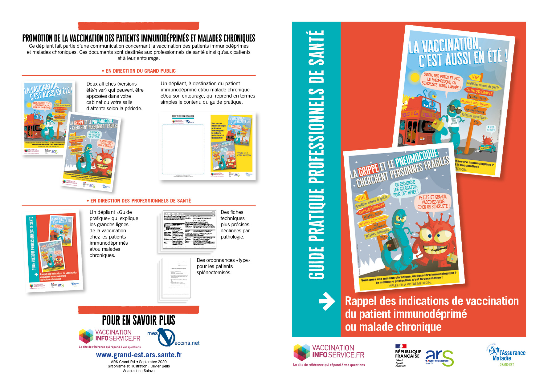 Vaccination immunodéprimé-Dépliant Médecins recto