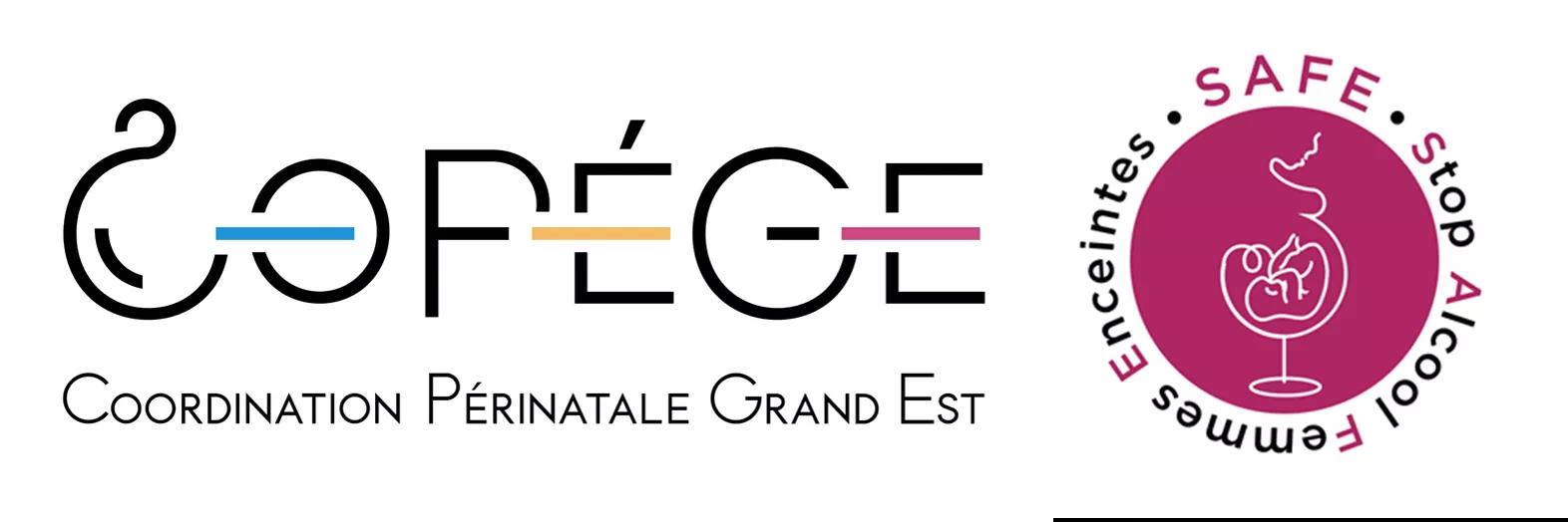 Logos CoPèGE (Coordination Périnatale Grand Est) - SAFE