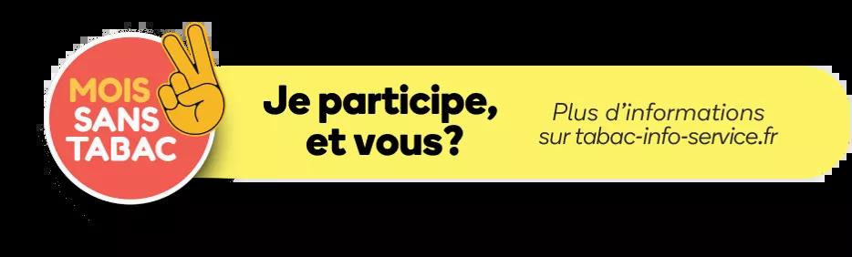 mois sans tabac 2022  Je participe, et vous ?