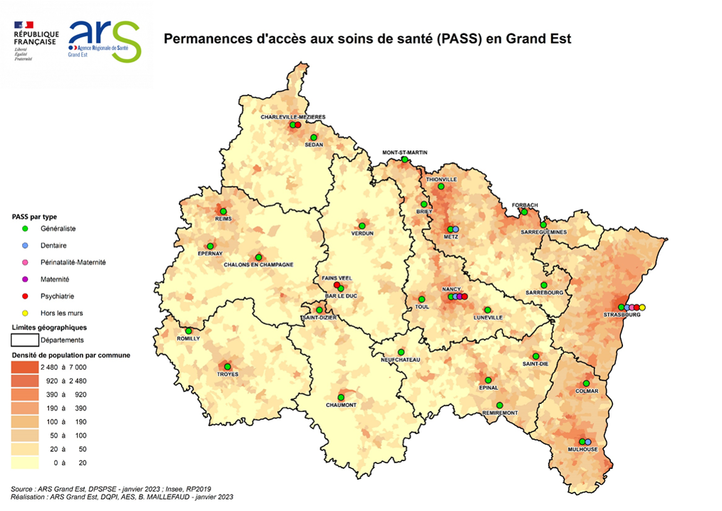 PASS Grand Est  cartographie régionale