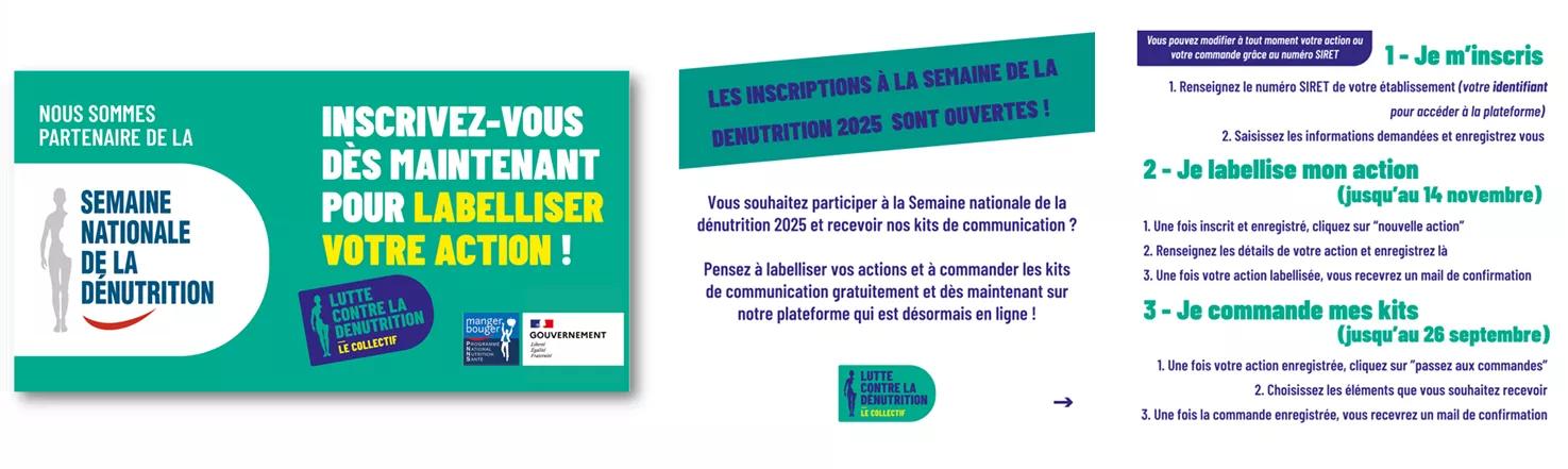 Semaine nationale de la dénutrition : modalités d'inscription 2025