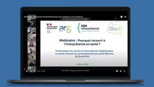 Visuel Webinaire Interprétariat tél 04.02.25 (ARS Grand Est/ CODAGE / ISM Interprétariat
