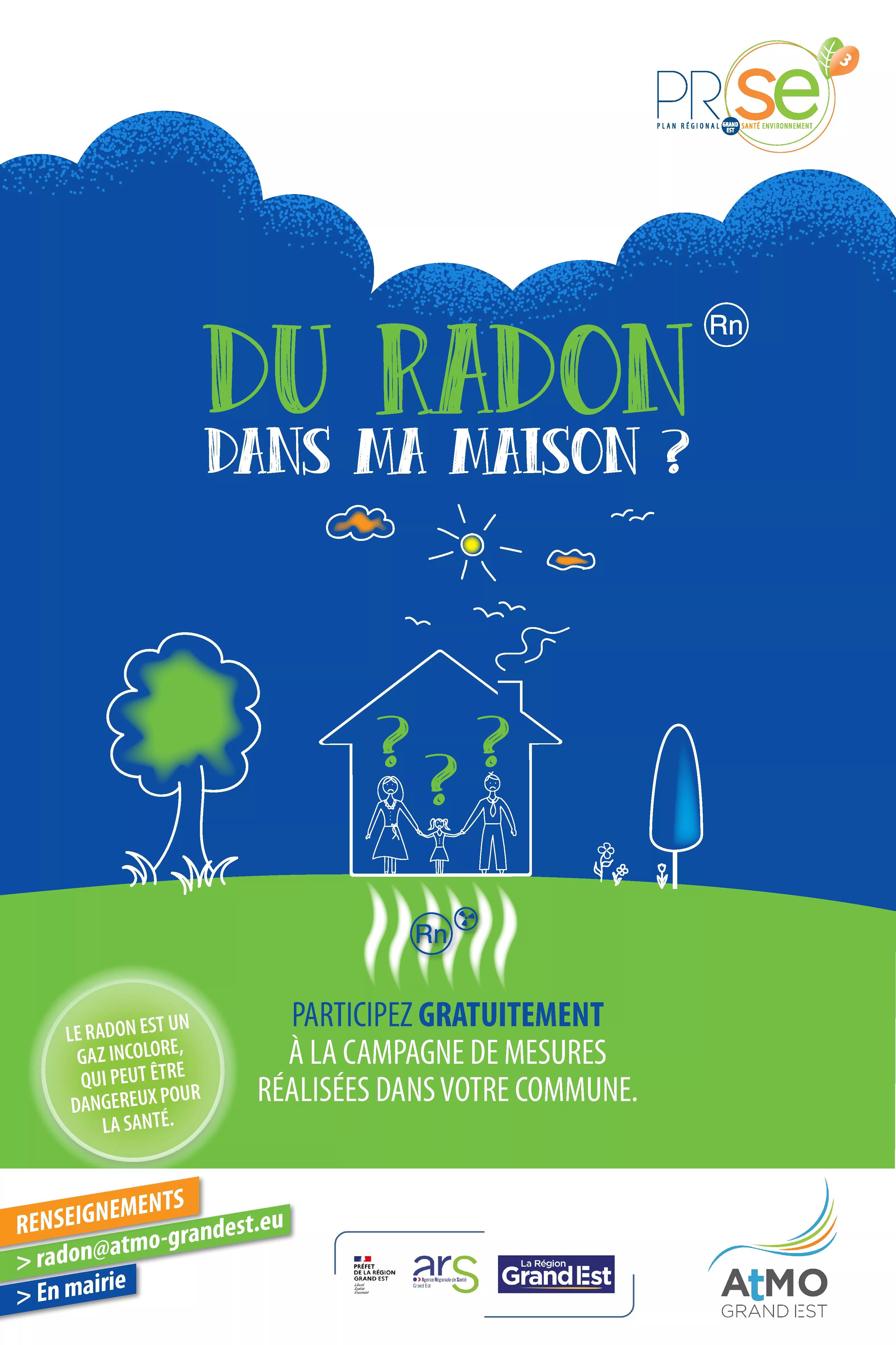 Affiche Campagne "Du radon dans ma maison ?"