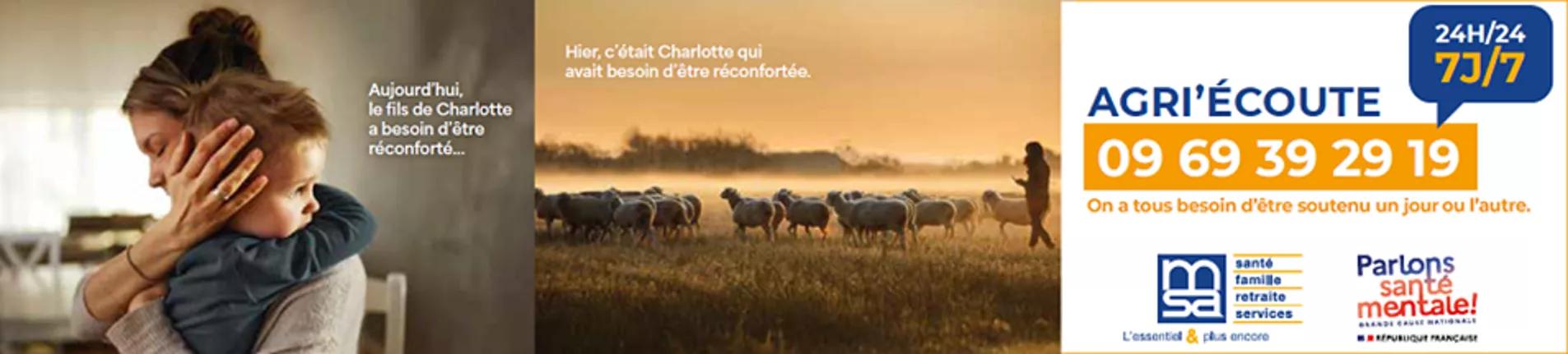Bannière Santé mentale MSA Agri'Ecoute