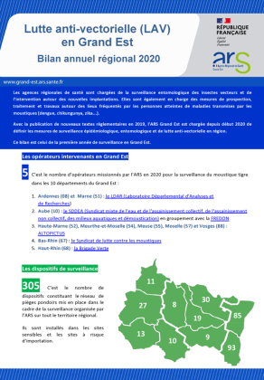 Visuel Bilan Lutte antivectorielle Grand Est 2020