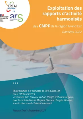 Exploitation des rapports d'activité harmonisés des CMPP de la région Grand Est - Données 2022