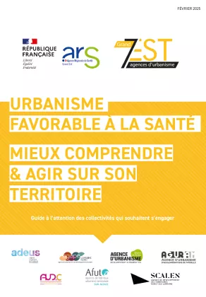 Couverture Guide Urbanisme favorable à la santé (UFS) 2025 I Mieux comprendre et agir sur son territoire