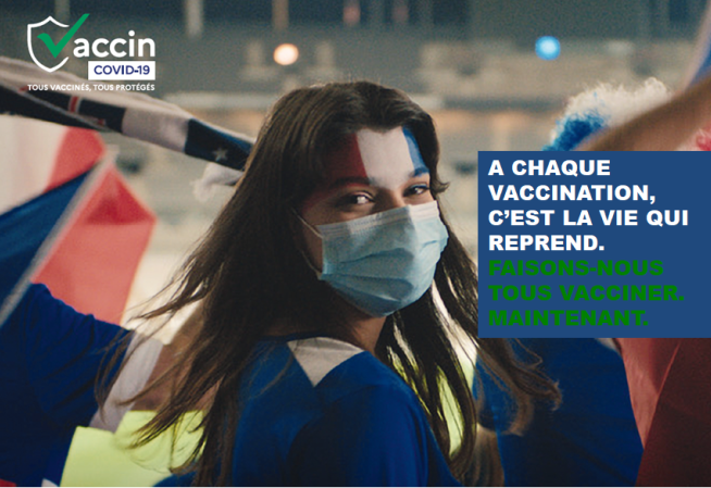 A chaque vaccination, c'est la vie qui reprend. Faisons-nous tous vacciner maintenant.