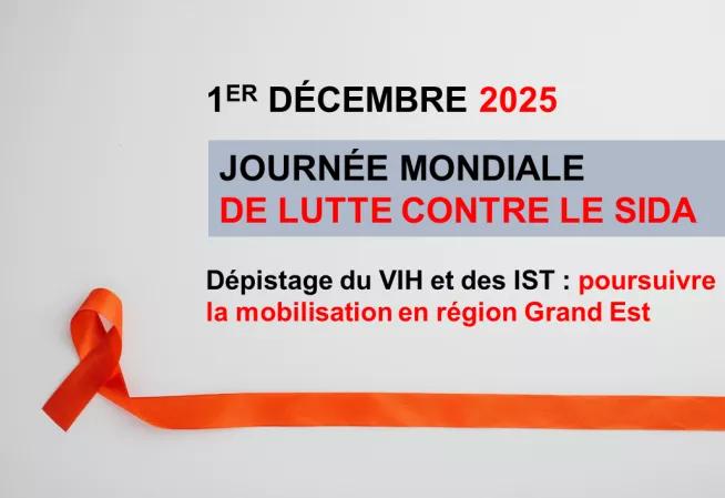 Journée mondiale de lutte IST-VIH 2025 | Dépistage du VIH et des IST : poursuivre la mobilisation en région Grand Est