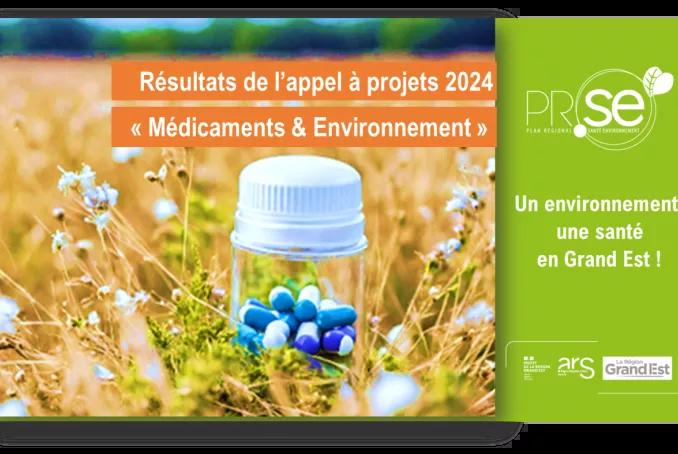 Plan Régional Santé Environnement : résultats de l'appel à projets 2024 « Médicaments et Environnement