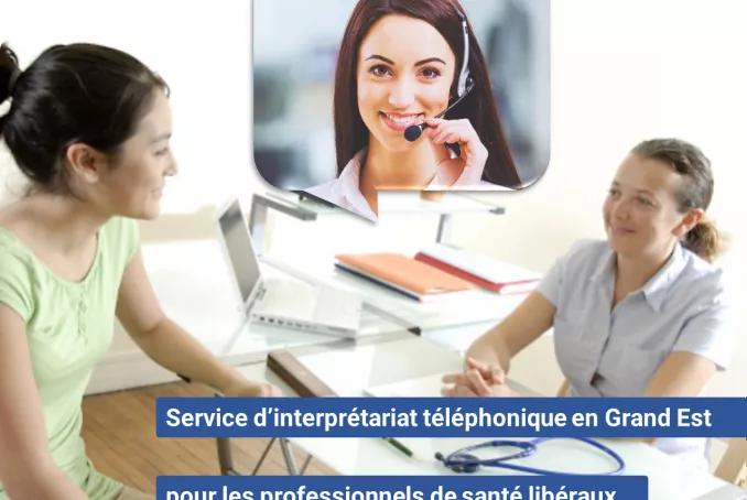 Vignette Service d’interprétariat téléphonique en Grand Est pour les professionnels de santé libéraux