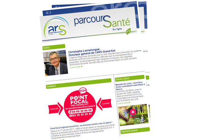 Parcours Santé en Ligne, la lettre d'information de l'ARS Grand Est
