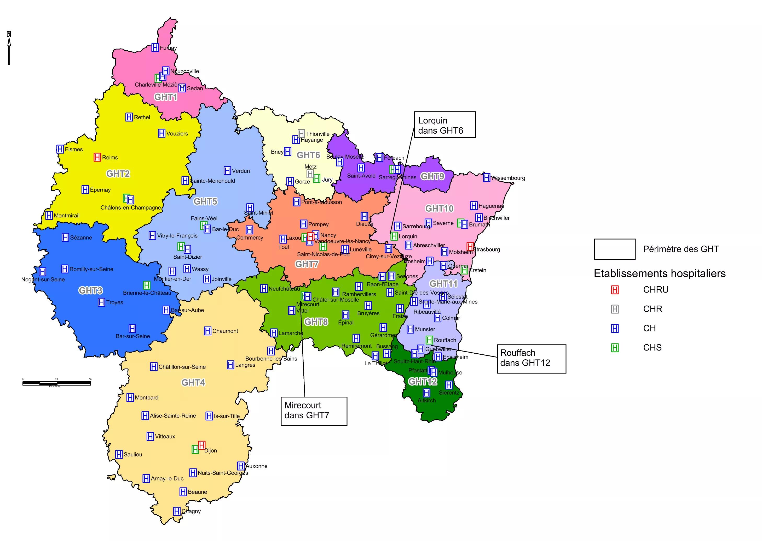 Cartographie GHT