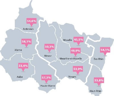 La cartographie du dépistage organisé du cancer du sein en région Grand Est