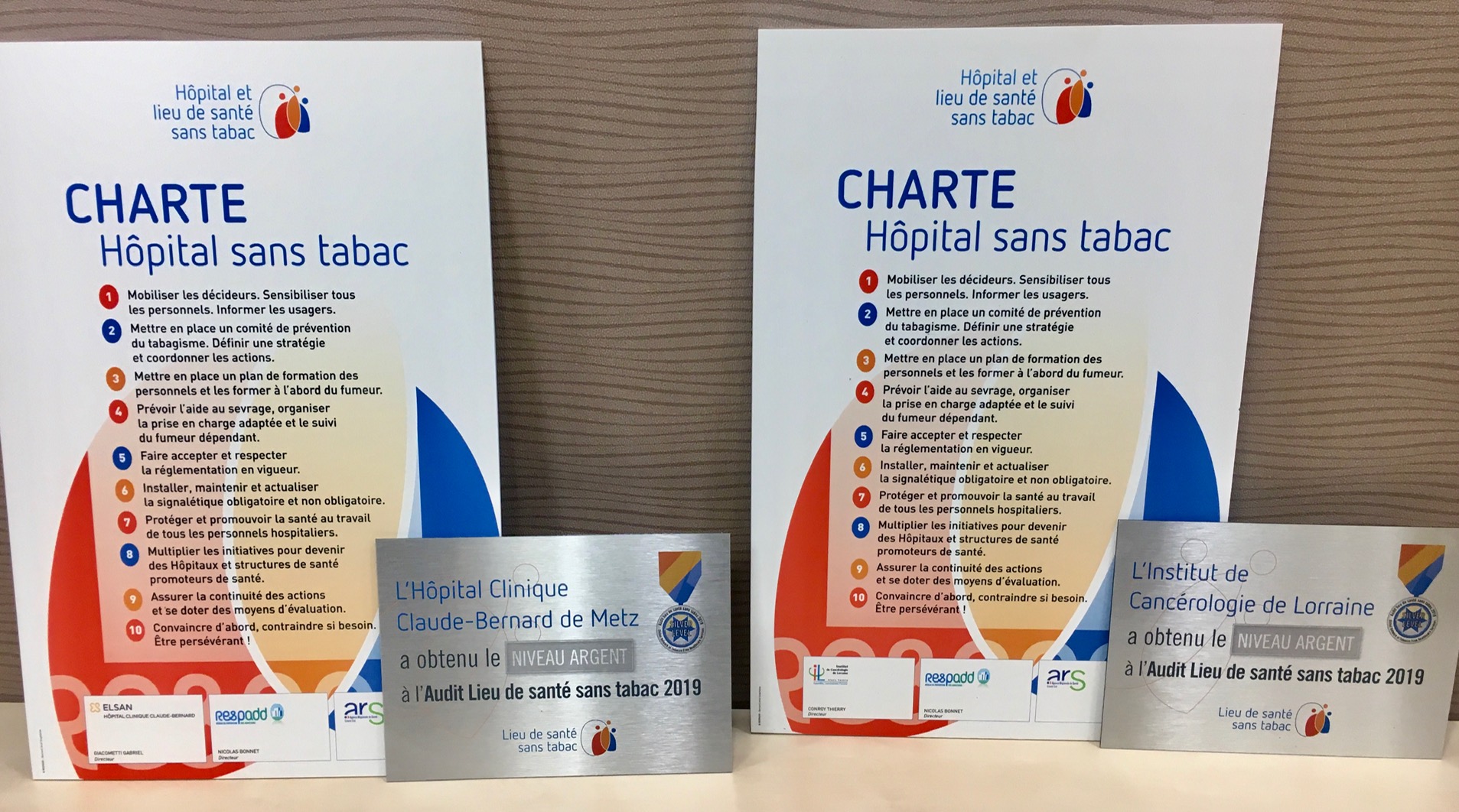 LSST - Plaques Chartes Etablissements certifiés 2019