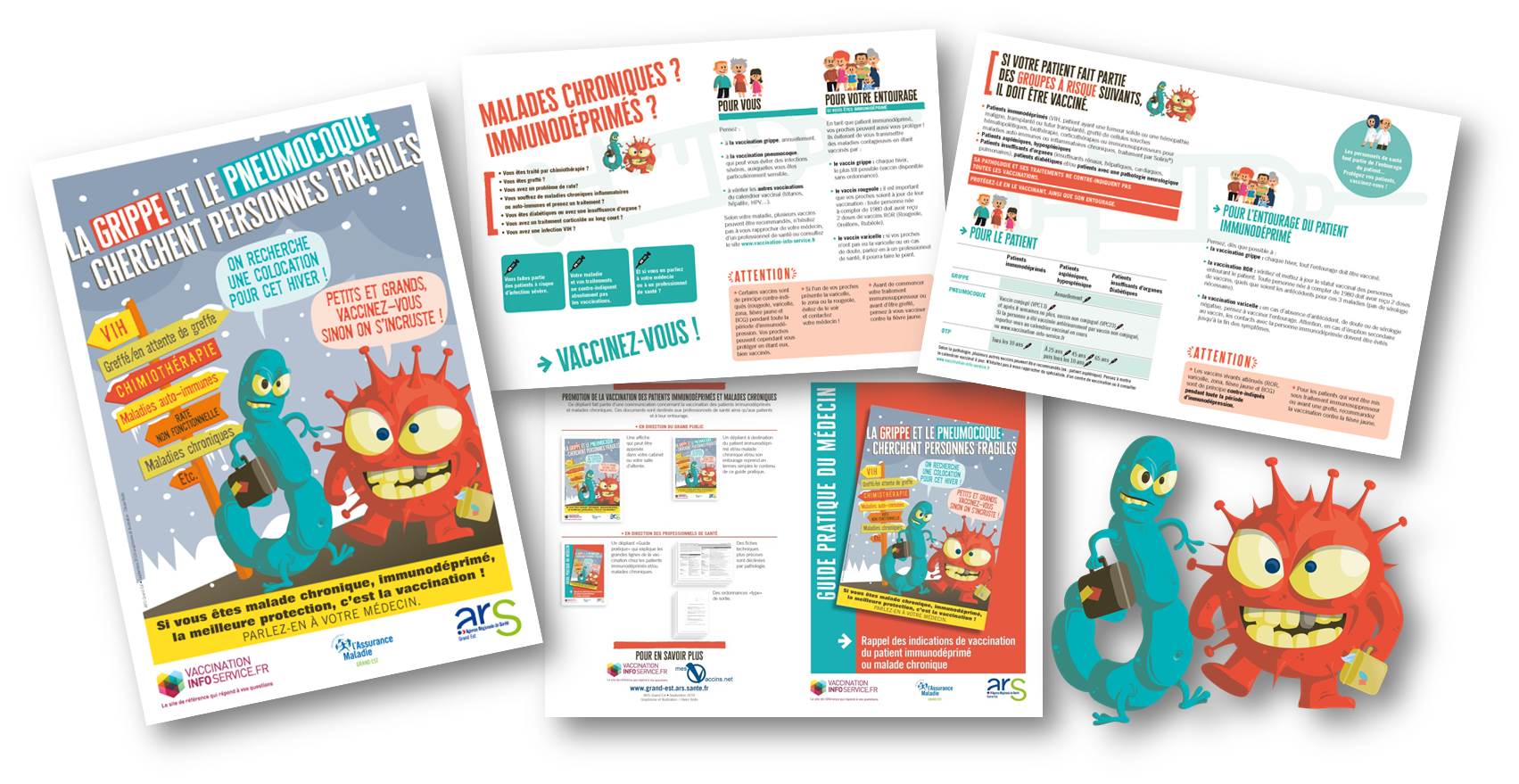 Campagne Vaccination immunodéprimé-Bandeau visuels supports