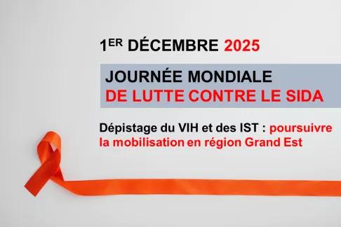 Journée mondiale de lutte IST-VIH 2025 | Dépistage du VIH et des IST : poursuivre la mobilisation en région Grand Est