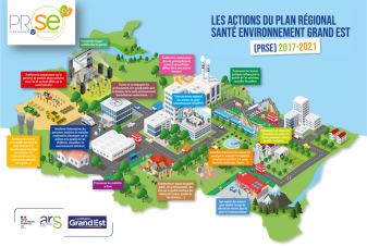 Infographie Actions PRSE Grand Est 2017-2021