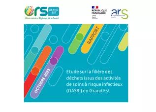Visuel "Etude sur la filière des déchets issus des activités de soins à risque infectieux (DASRI) en Grand Est"