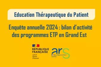 Enquête annuelle Bilan Education Thérapeutique du Patient (ETP) 2024