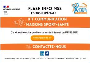 FLASH INFO MSS-Edition spéciale Communication Maisons Sport Santé : téléchargez le kit