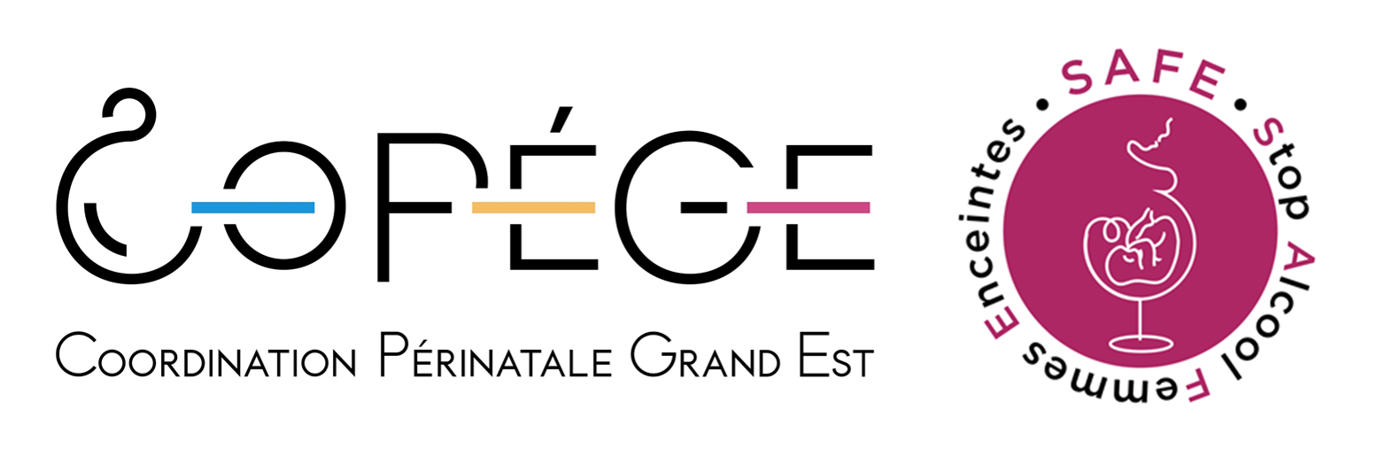 Logos CoPèGE (Coordination Périnatale Grand Est) - SAFE 