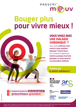 Affiche Prescri'mouv "Bougez plus pour vivre mieux !"