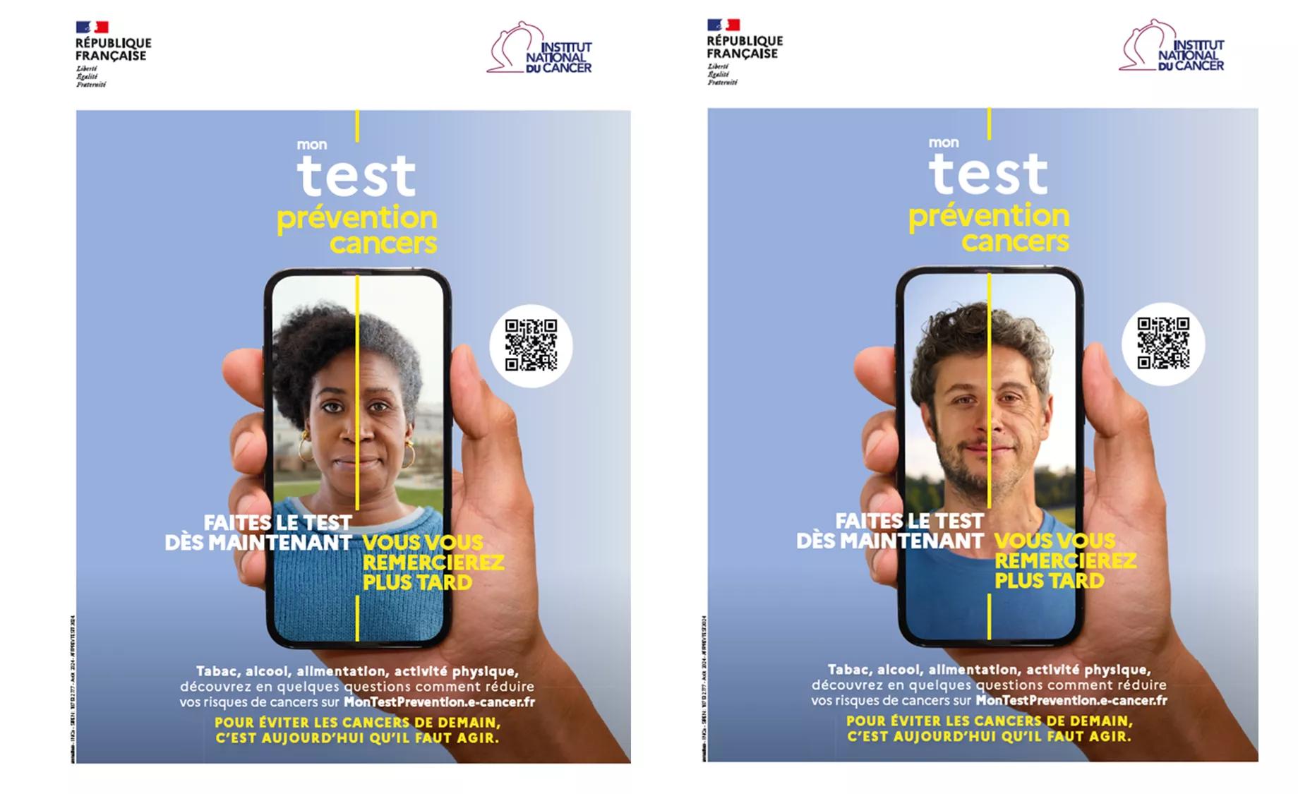 Affiches INCa - Mon test prévention cancers