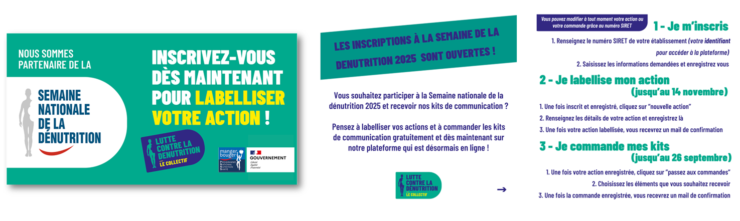 Semaine nationale de la dénutrition : modalités d'inscription 2025