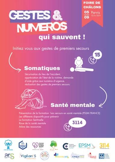 Affiche_Gestes et numéros qui sauvent Foire de Châlons 05092025