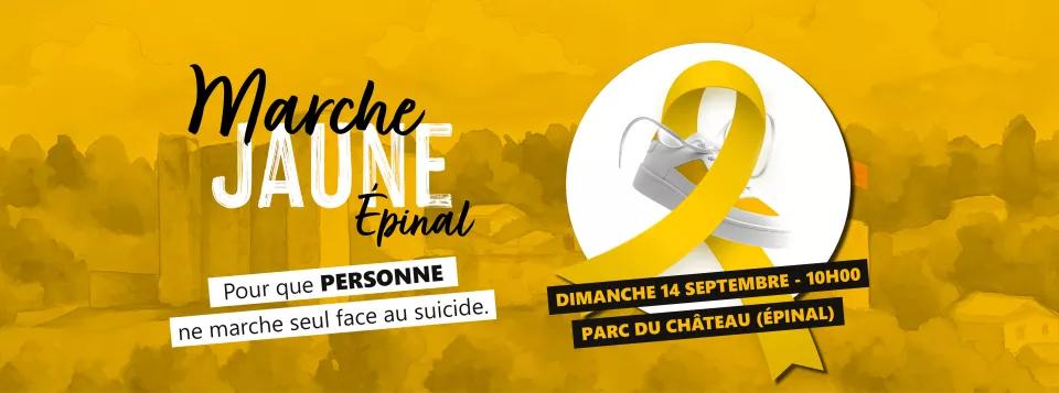 Bannière Marche Jaune Epinal JIPS 14.09.2025