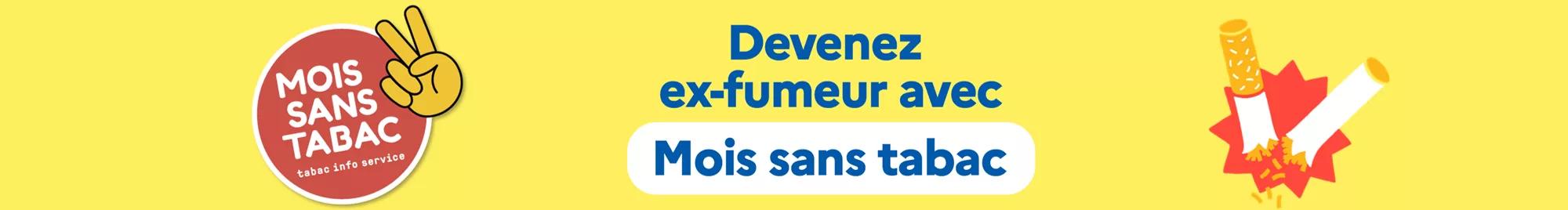 MoST 2025 | bannière "Devenez un ex-fumeur avec mis sans tabac"