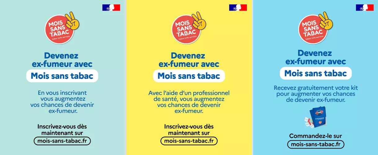 MoST 2025 | Affiches campagne "Devenez un ex-fumeur" avec Mois sans Tabac