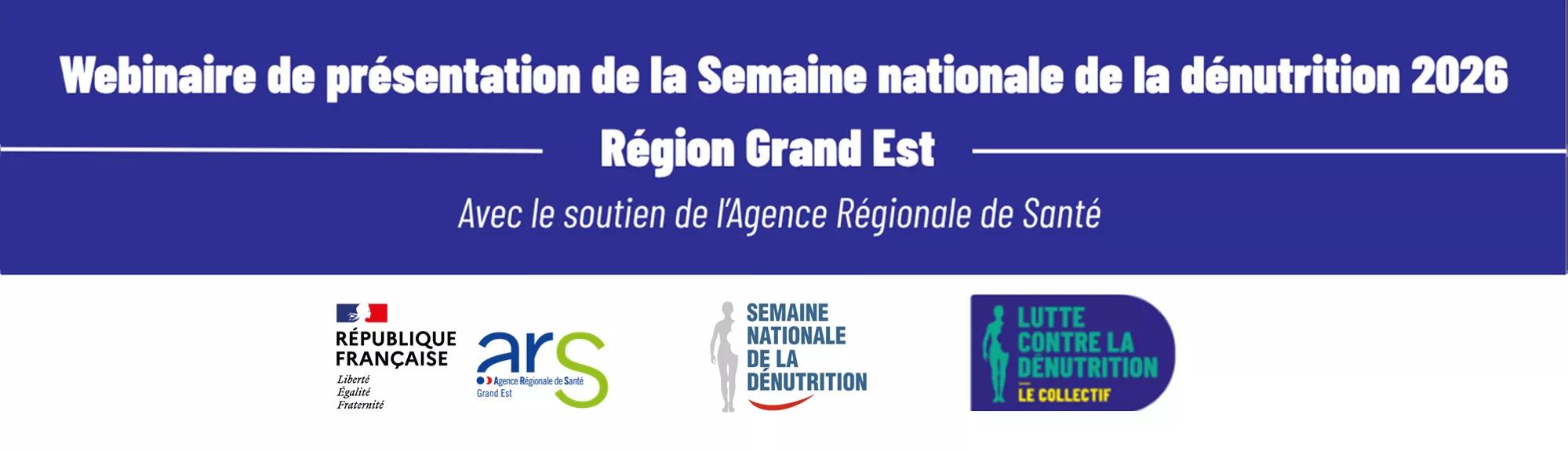 Bannière Webinaire ARS Grand Est | Collectif Semaine Dénutrition 08.06.2026