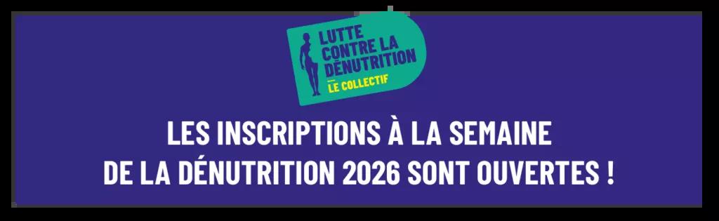 SND 2026 | Bandeau d'inscription Semaine Nationale de la dénutrition