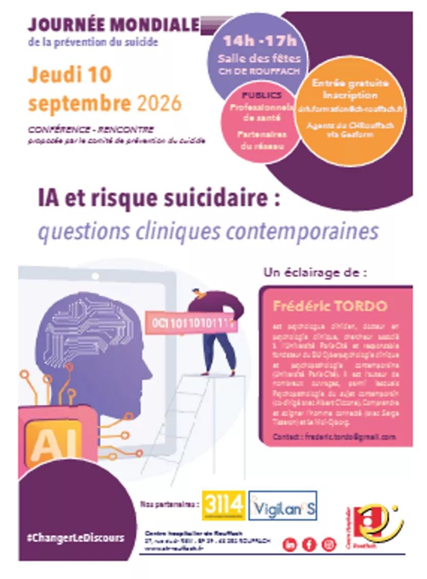 JIPS 2026 Affiche Conférence  CH Rouffach 10.09.26
