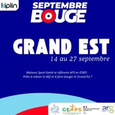 Septembre Bouge Grand Est  GEAPS Challenge Kiplin du 14 au 30 septembre 2026