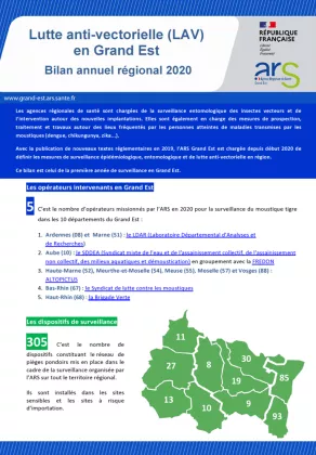 Visuel Bilan Lutte antivectorielle Grand Est 2020