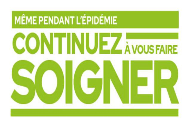 Même pendant l'épidémie, continuez à vous faire soigner