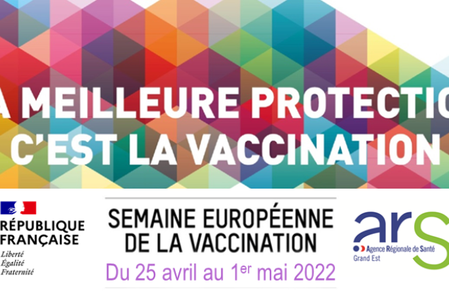 Semaine Européenne de la Vaccination (SEV) du 25 avril au 1er mail 2022