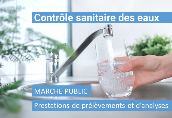 Contrôle sanitaire des eaux : Marché public "Prestations de prélèvements et d’analyses"