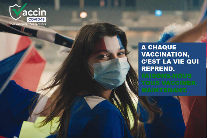 A chaque vaccination, c'est la vie qui reprend. Faisons-nous tous vacciner maintenant.