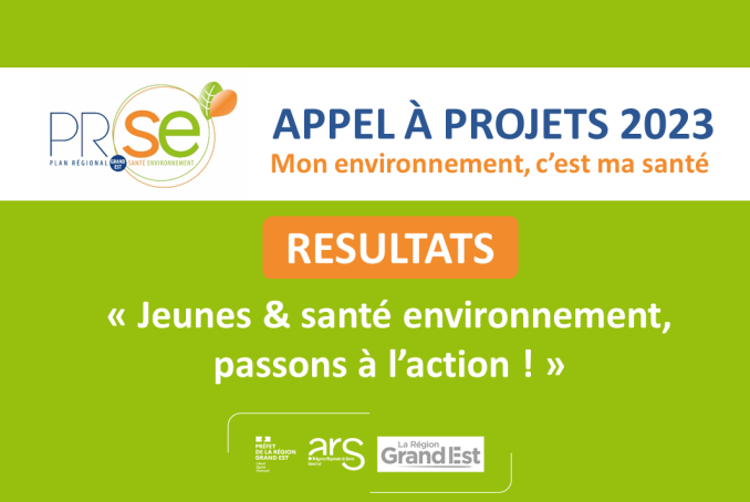 Résultats de l'appel à projet PRSE 2023