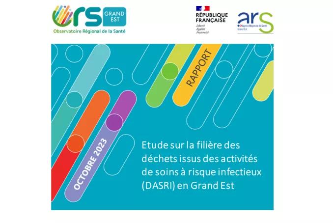 Visuel "Etude sur la filière des déchets issus des activités de soins à risque infectieux (DASRI) en Grand Est"