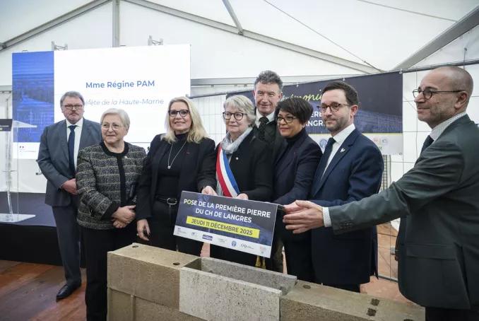 Pose de la première pierre - décembre 2025 - CH Langres